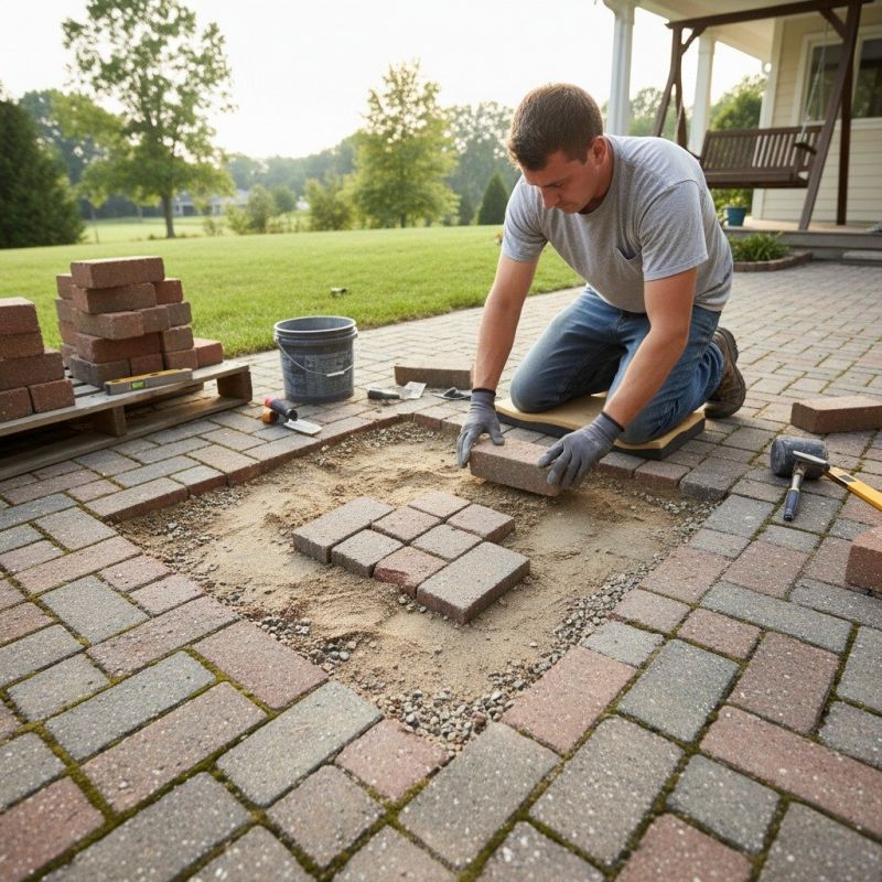 Brick Pavers Installation detail